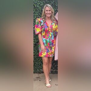 Fate Vibrant Multicolor Midi Dress